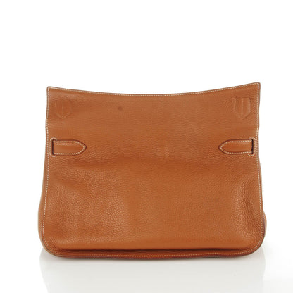 Hermes Taurillon Clemence Jypsiere 34 Gold 7 of 12