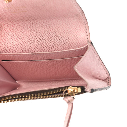 Louis Vuitton Damier Ebene Rosalie Coin Purse Rose Ballerine 5 of 14
