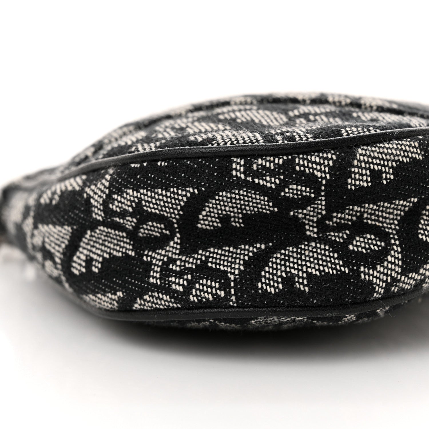 Christian Dior Monogram Mini Saddle Pochette Black 9 of 10