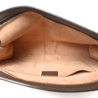 Gucci GG Supreme Monogram Web Ophidia Pouch Brown 5 of 9