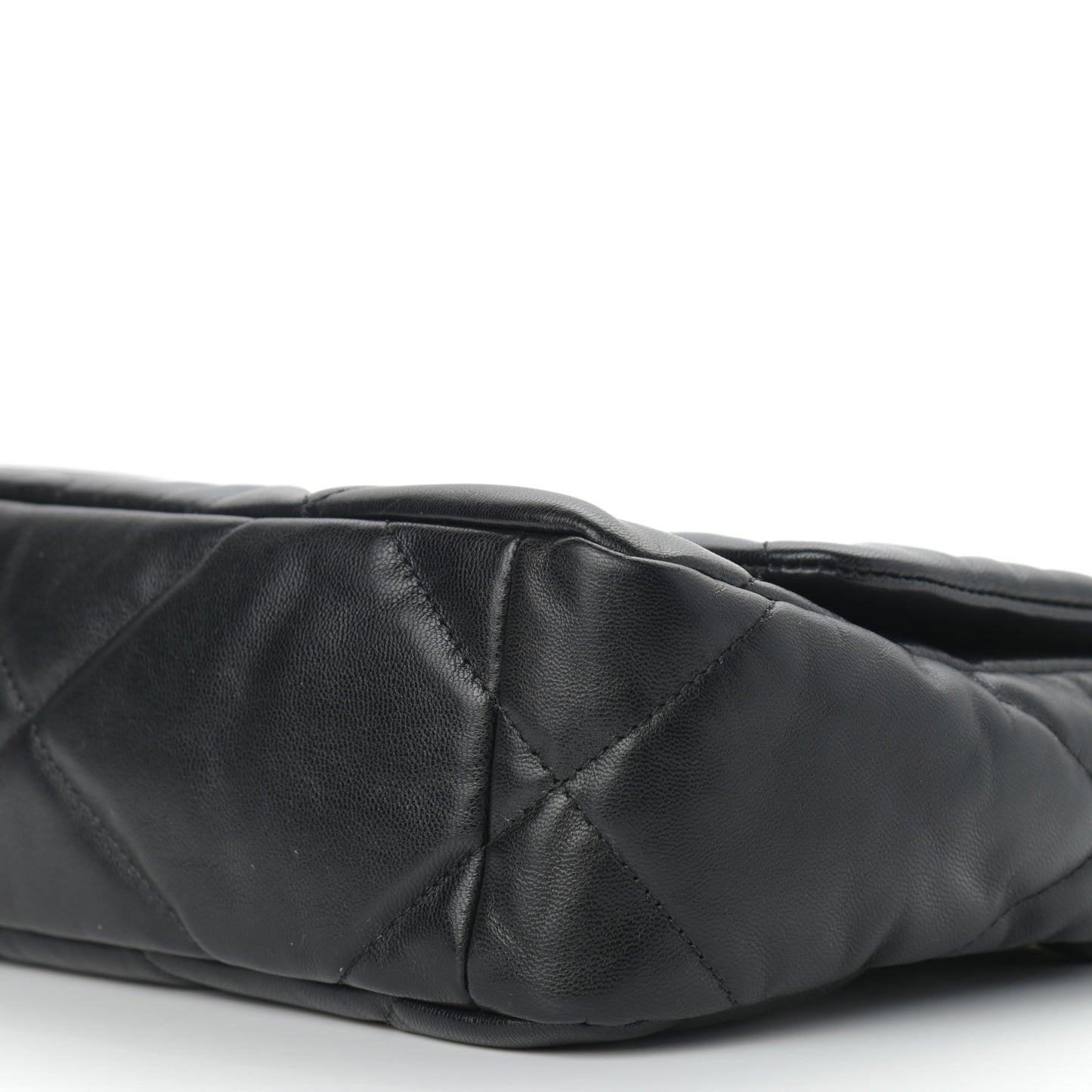 Goatskin Quilted Medium Chanel 19 Flap Black