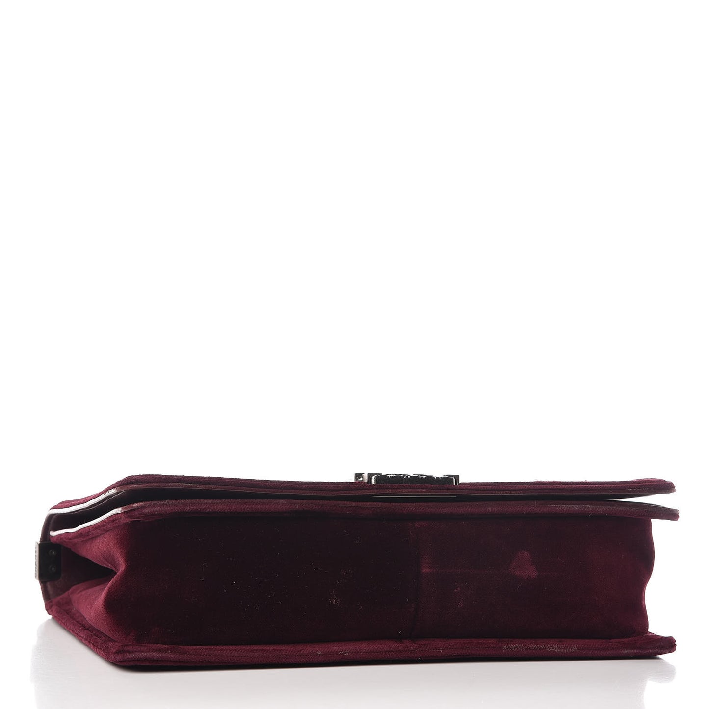 Velvet Tweed Large Boy Flap Burgundy