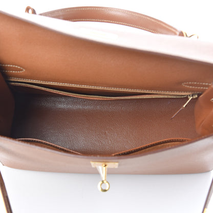 Hermes Courchevel Kelly Sellier 32 Gold 6 of 34