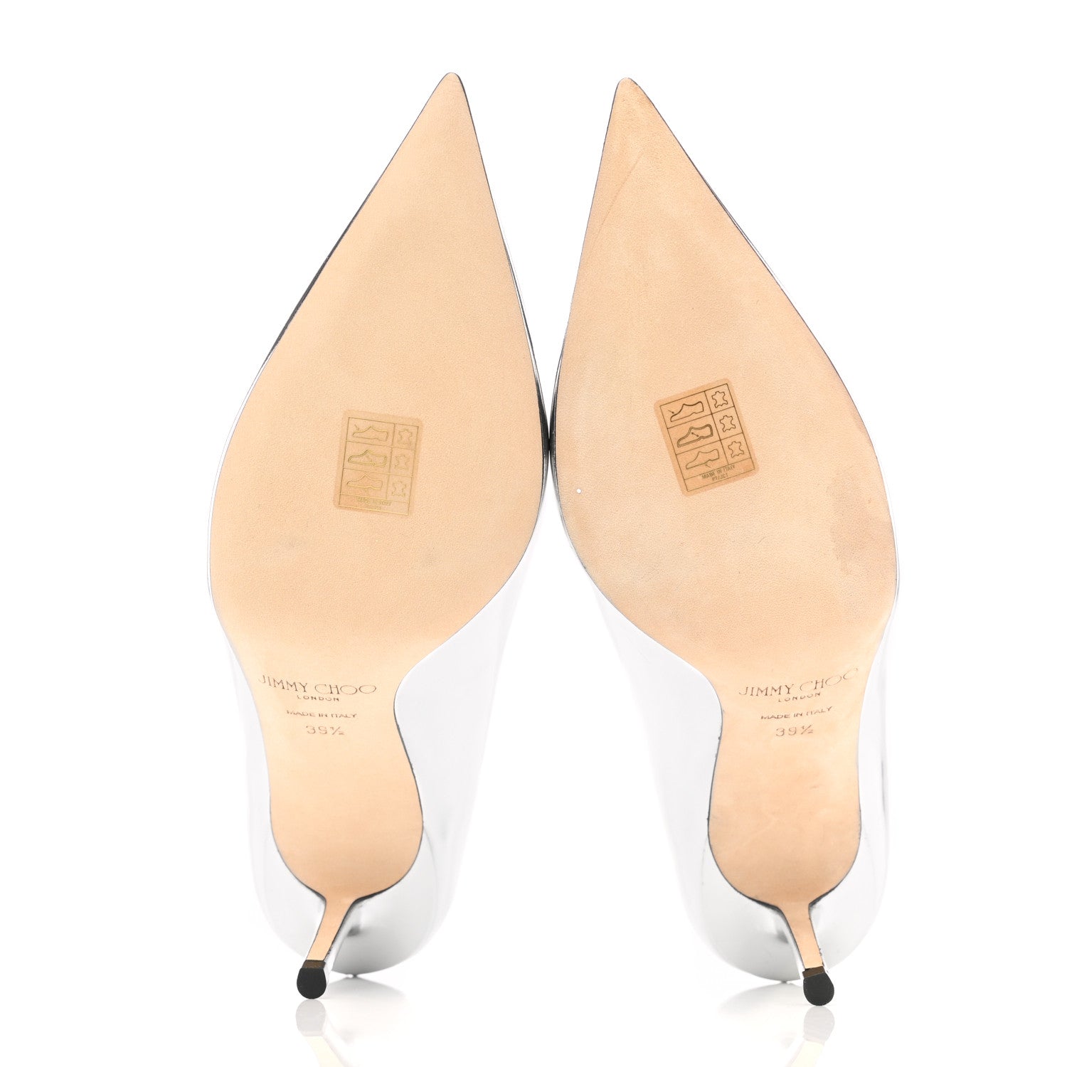Jimmy Choo Metallic Love 85 Pumps 39.5 Silver 5 of 9