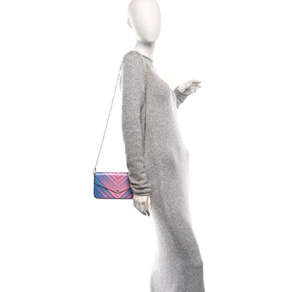 Louis Vuitton Epi Tropical Pochette Felicie Blue Rose 2 of 11