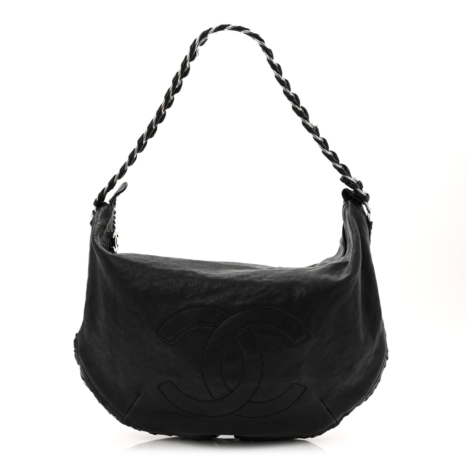 Chanel Calfskin Modern Chain Hobo Black 1 of 10