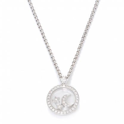 Chopard 18k Diamond Happy Diamonds Stars Moon Necklace 1 of 6