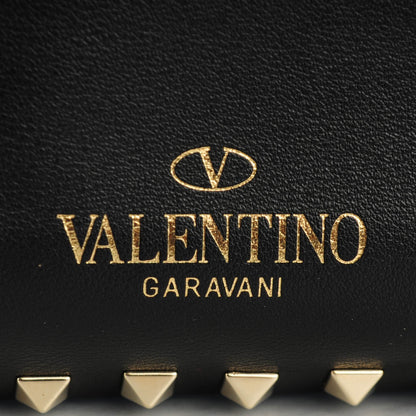 Valentino Garavani Vitello Small Rockstud Tote Black 6 of 8