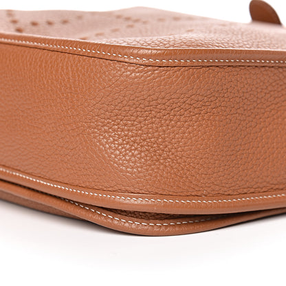 Hermes Taurillon Clemence Evelyne III GM Gold 11 of 13