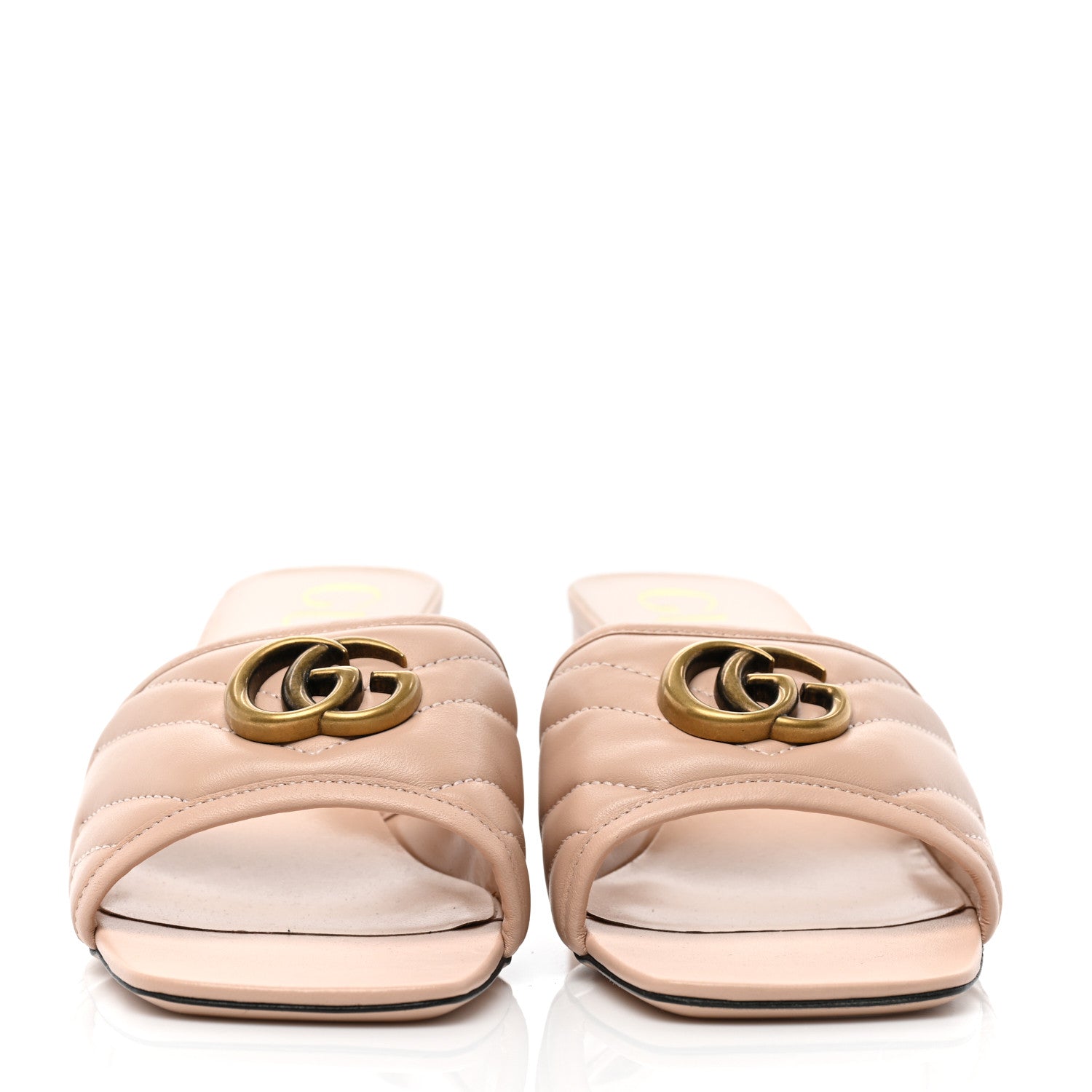 Gucci Nappa Matelasse GG Marmont 55mm Slide Sandals 41 Skin Rose 2 of 8
