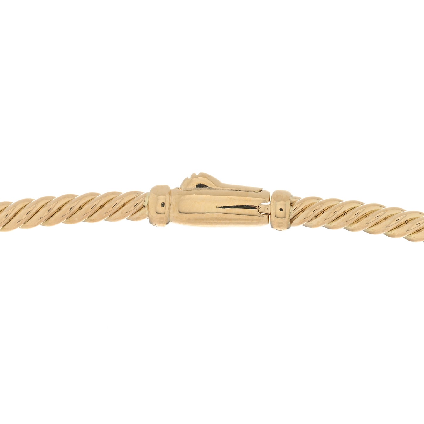 18K Yellow Gold 2.6mm Sculpted Cable Necklace