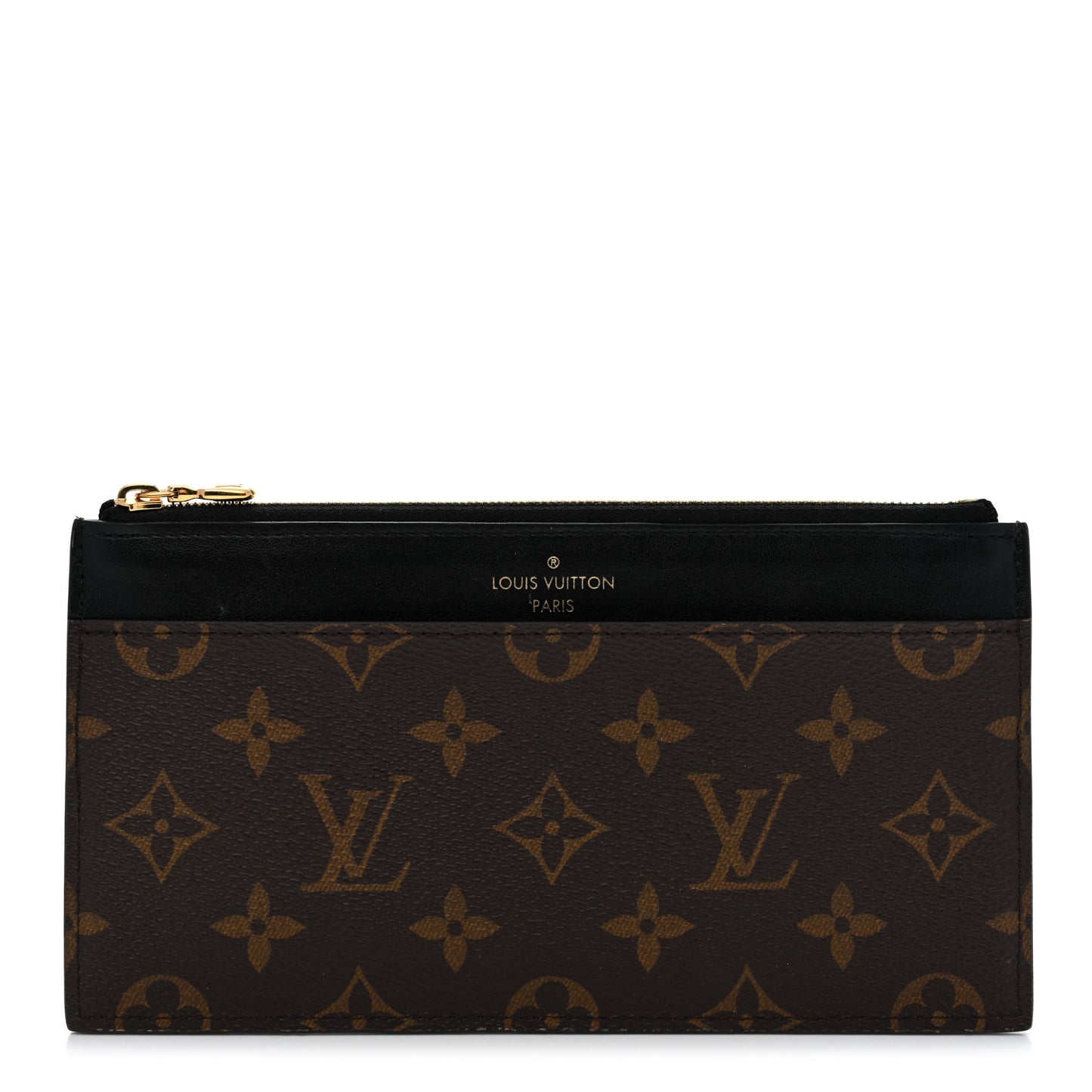 Monogram Slim Purse Black