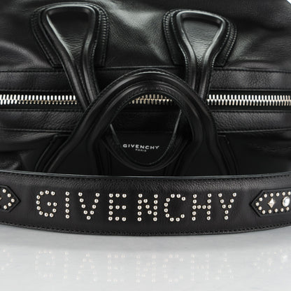 Givenchy Waxed Calfskin Studded Medium Nightingale Black 8 of 8
