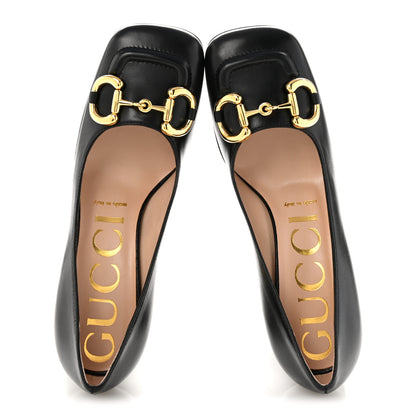 Gucci Malaga Kid Horsebit 75mm Pumps 36 Black 2 of 10