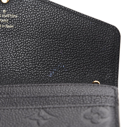 Louis Vuitton Empreinte Sarah Wallet NM Black 8 of 9