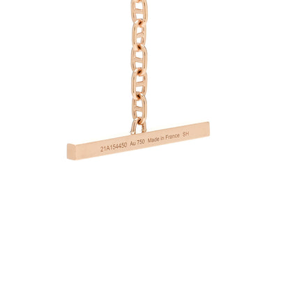 Hermes 18K Rose Gold Diamond Chaine d'Ancre Contour Bracelet ST 4 of 5