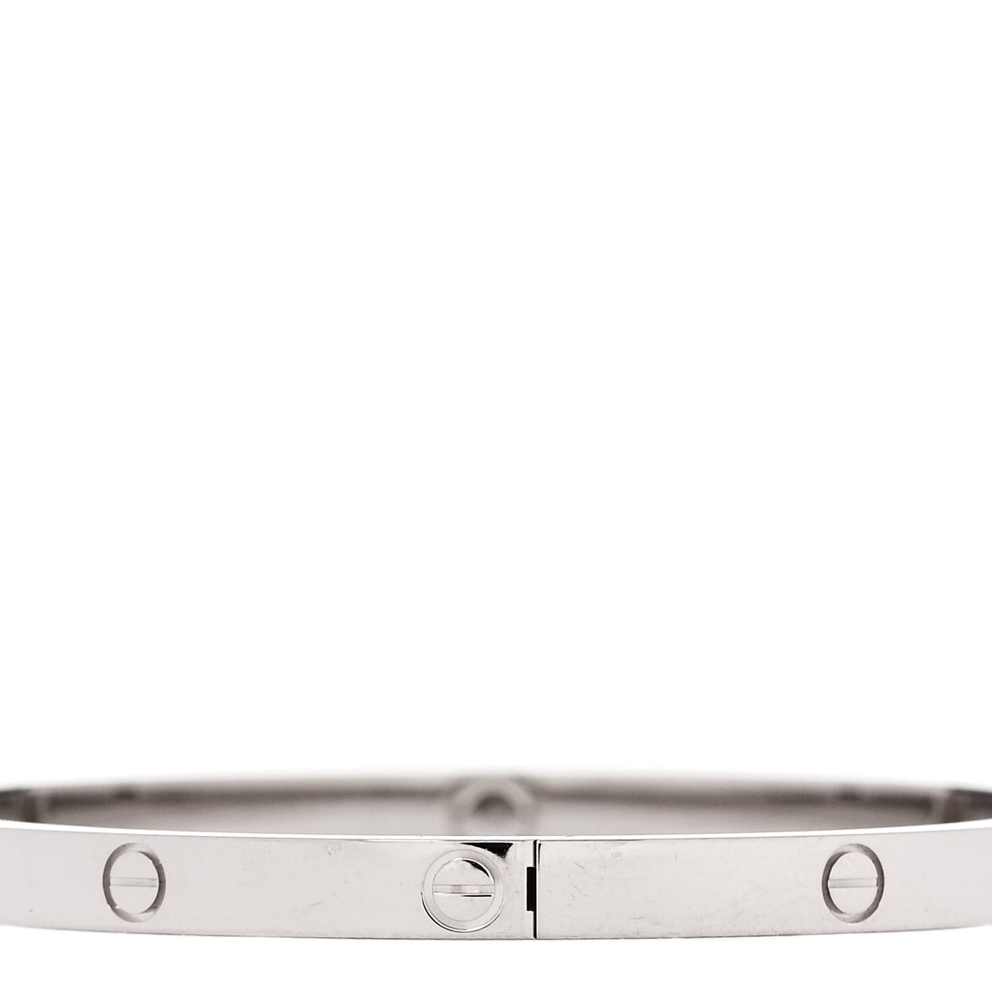 18K White Gold Small LOVE Bracelet 16