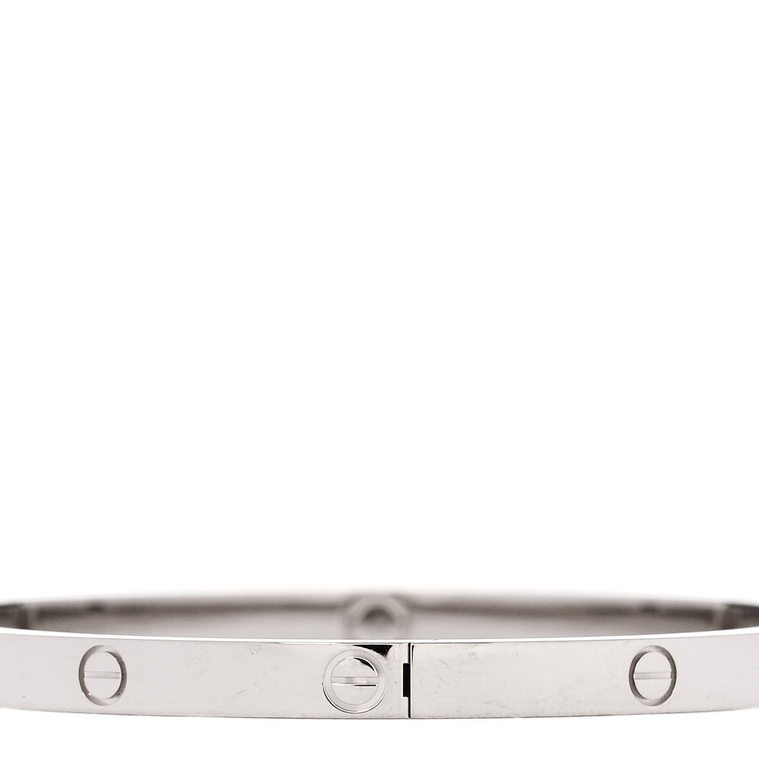 Cartier 18K White Gold Small LOVE Bracelet 16 5 of 8