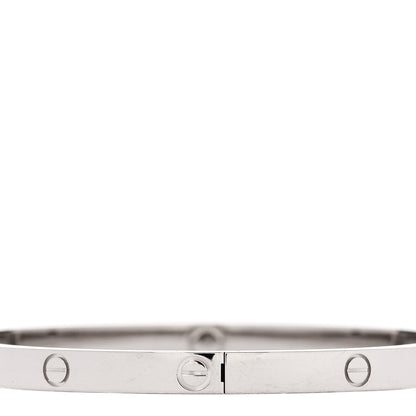 Cartier 18K White Gold Small LOVE Bracelet 16 5 of 8