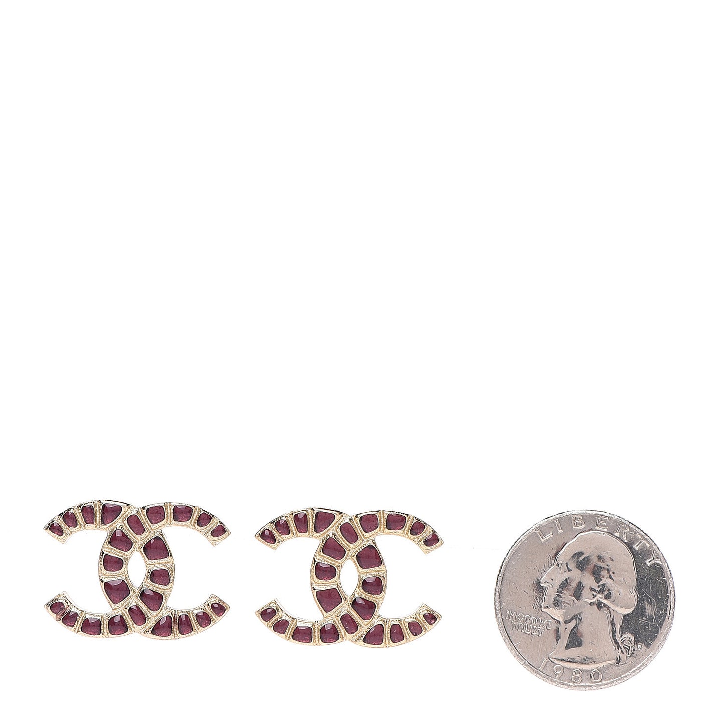 Metal Gripoix Along The Nile Earrings Gold Purple