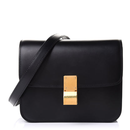 Celine Box Calfskin Small Classic Box Flap Bag Black 1 of 9