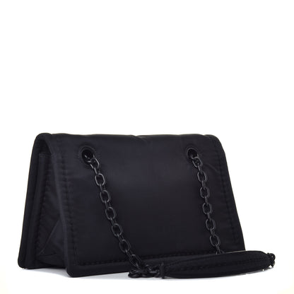 Prada Nylon Tessuto Chain Shoulder Bag Black 4 of 10