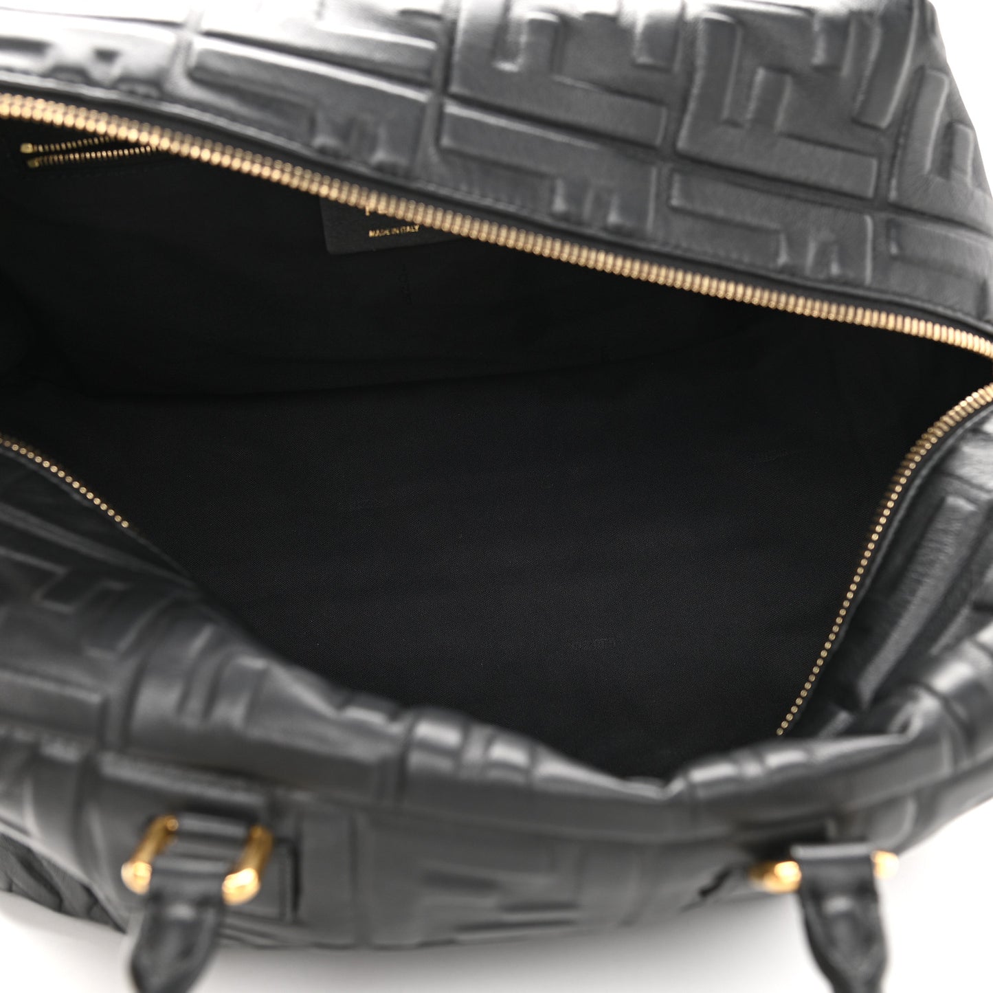 Nappa FF 1974 Embossed Small Boston Black