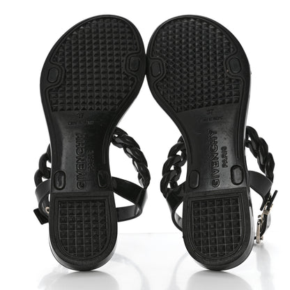 Givenchy Jelly Chain Nea Sandal Flats 37 Black 5 of 7