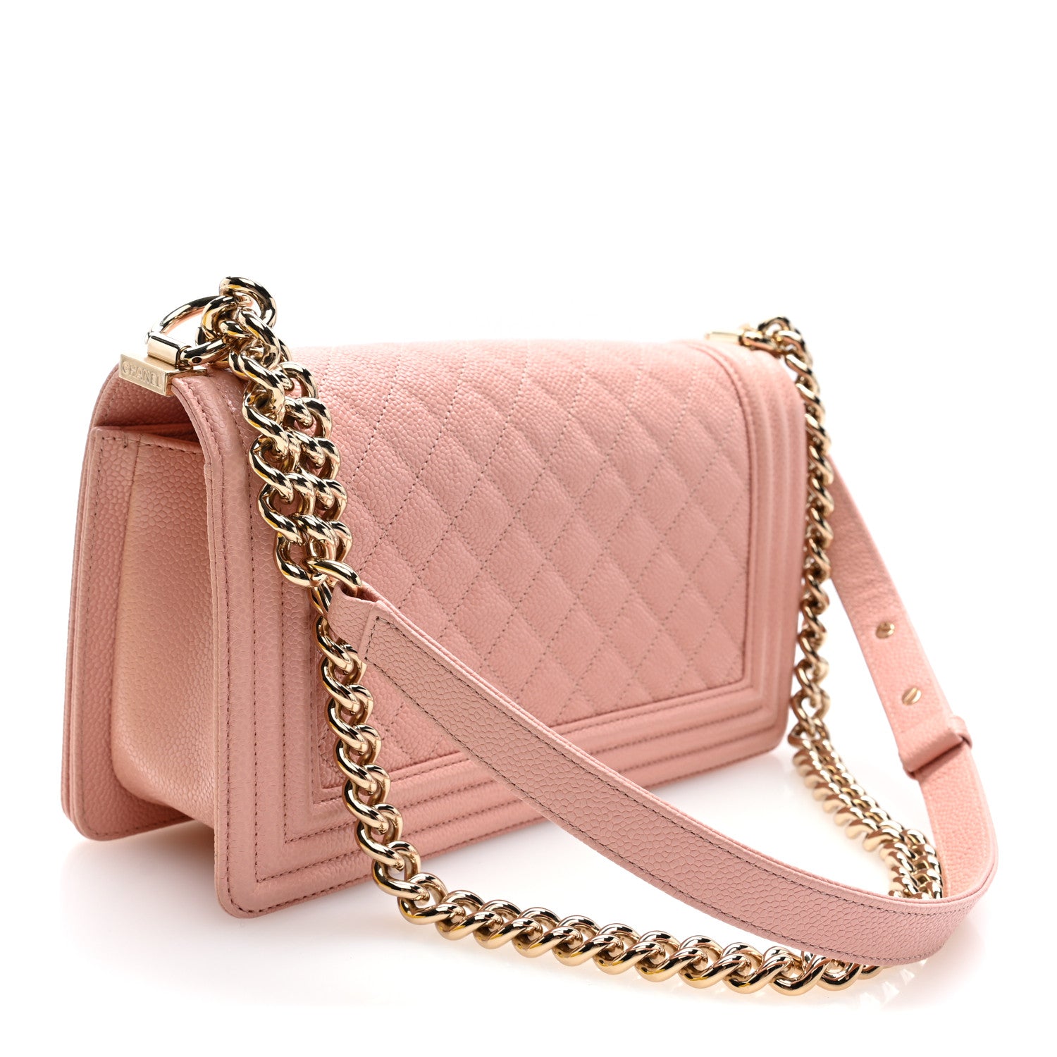 Chanel Caviar Quilted Medium Boy Flap Light Pink 3 of 10