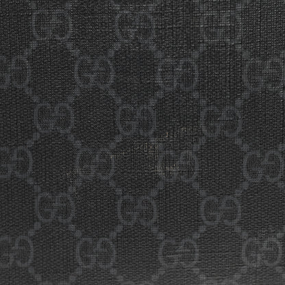 Gucci GG Supreme Monogram Web Small Flat Messenger Bag Black Grey 12 of 12