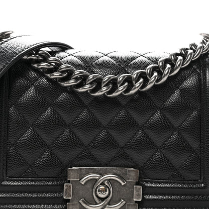 Chanel Caviar Quilted Small Boy Flap Black 8 of 11