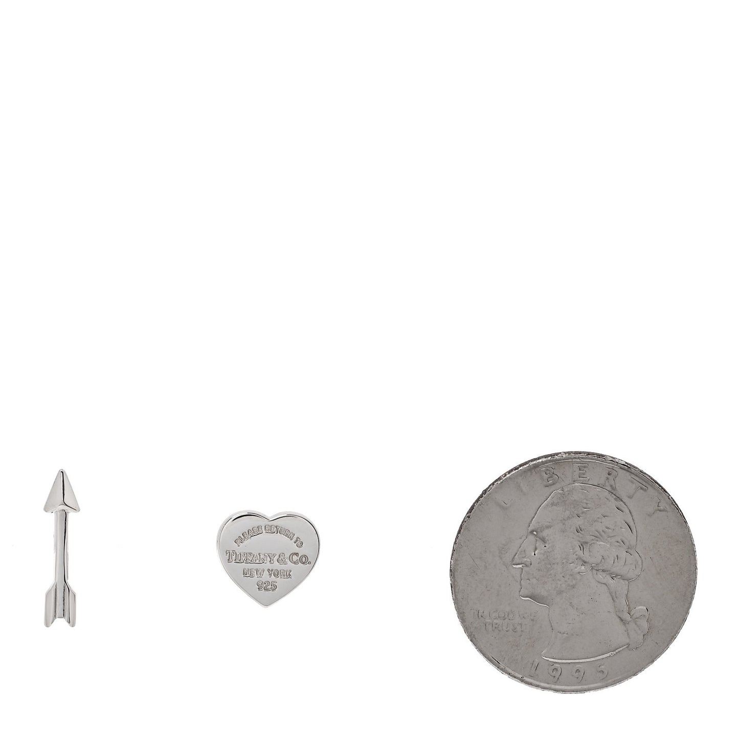 Sterling Silver Lovestruck Heart Tag & Arrow Earrings