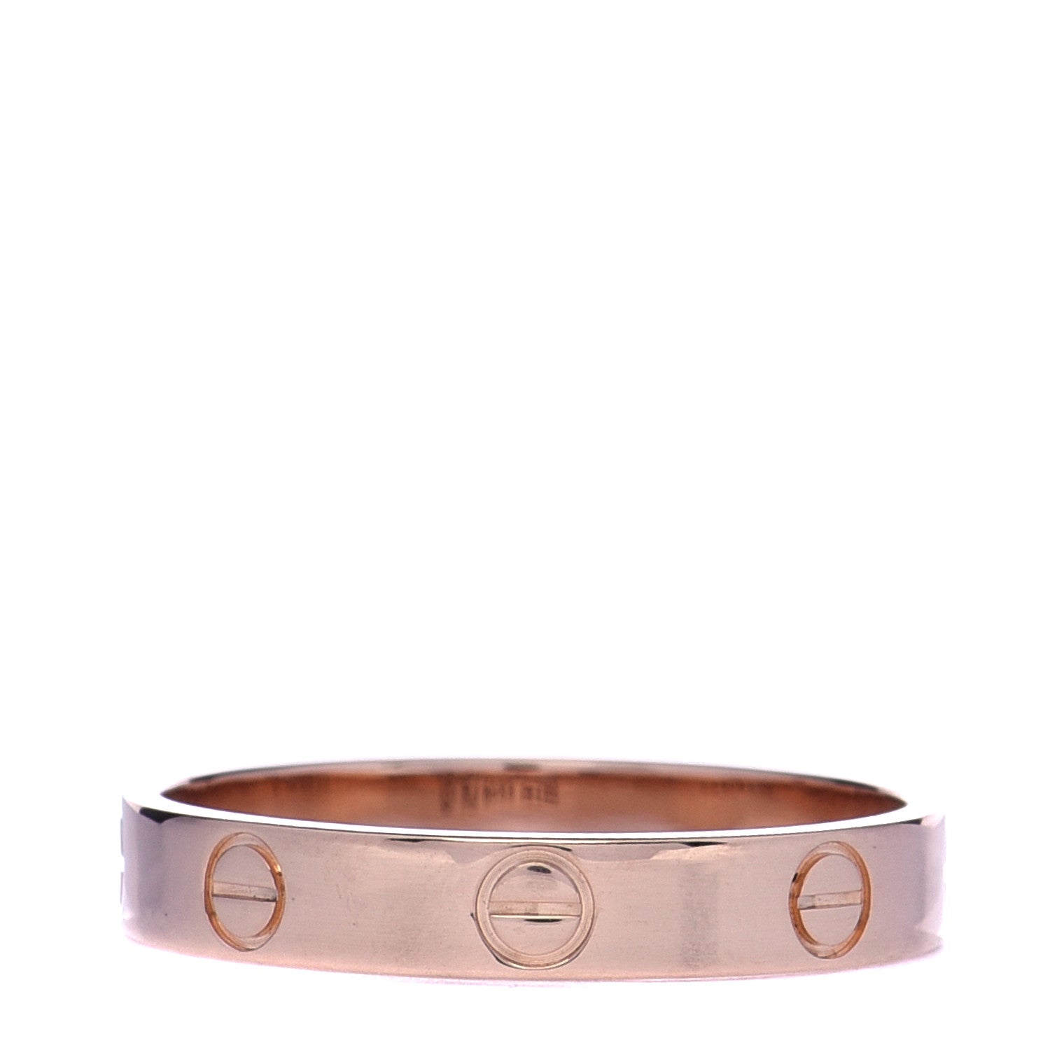 Cartier 18K Pink Gold 3.5mm LOVE Wedding Band Ring 58 8.25 3 of 5
