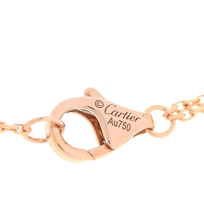 Cartier 18K Pink Yellow White Gold Trinity Double Chain Pendant Necklace 4 of 6