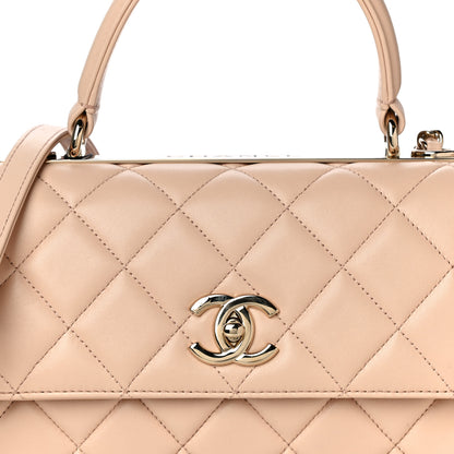 Chanel Lambskin Quilted Small Trendy CC Dual Handle Flap Bag Beige 7 of 9