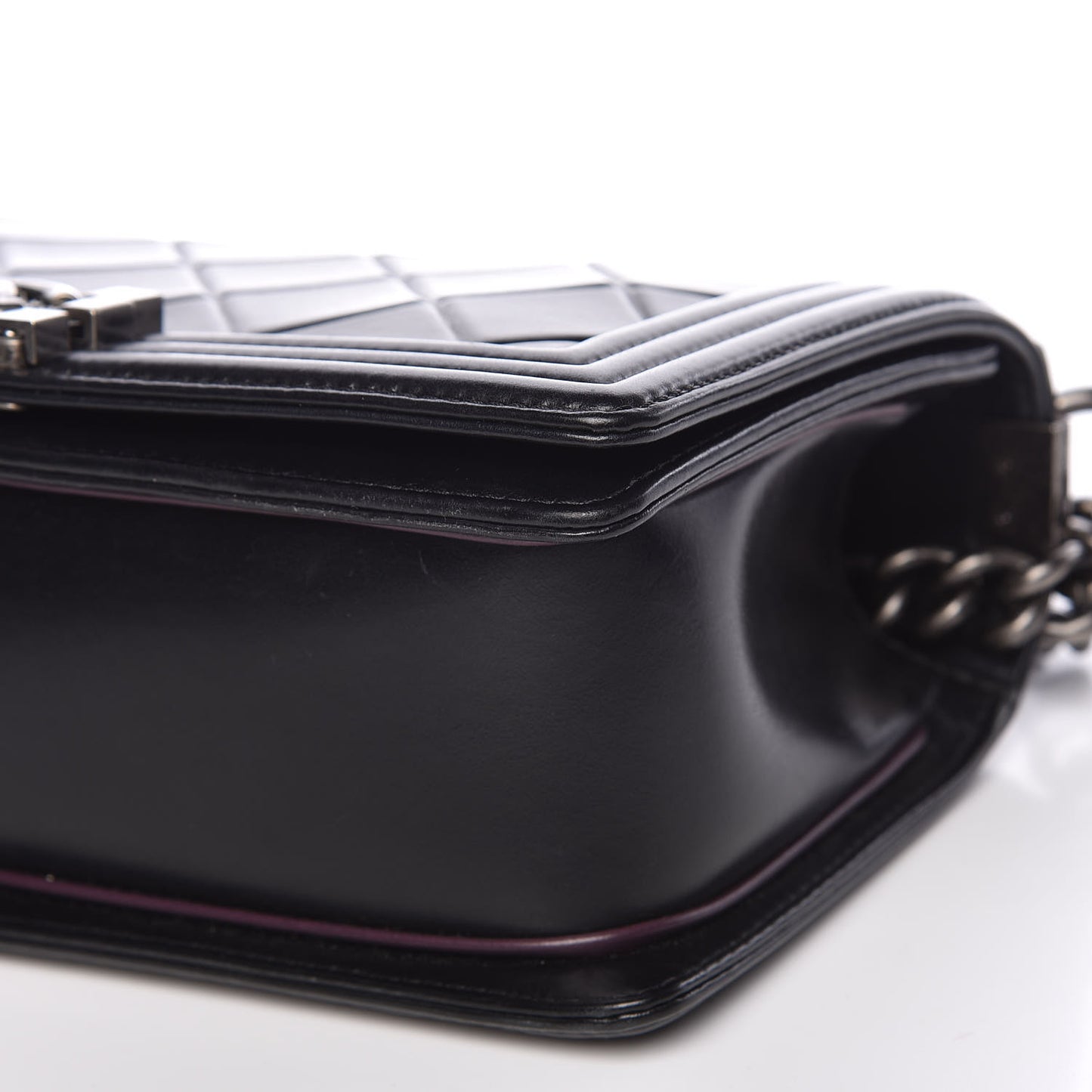 Calfskin Embossed Medium Paris Salzburg Boy Flap Black