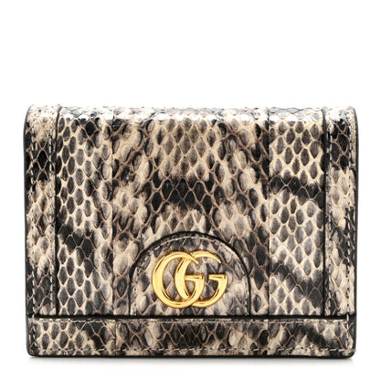 Gucci Snakeskin Ophidia Card Case Wallet Roccia 1 of 8