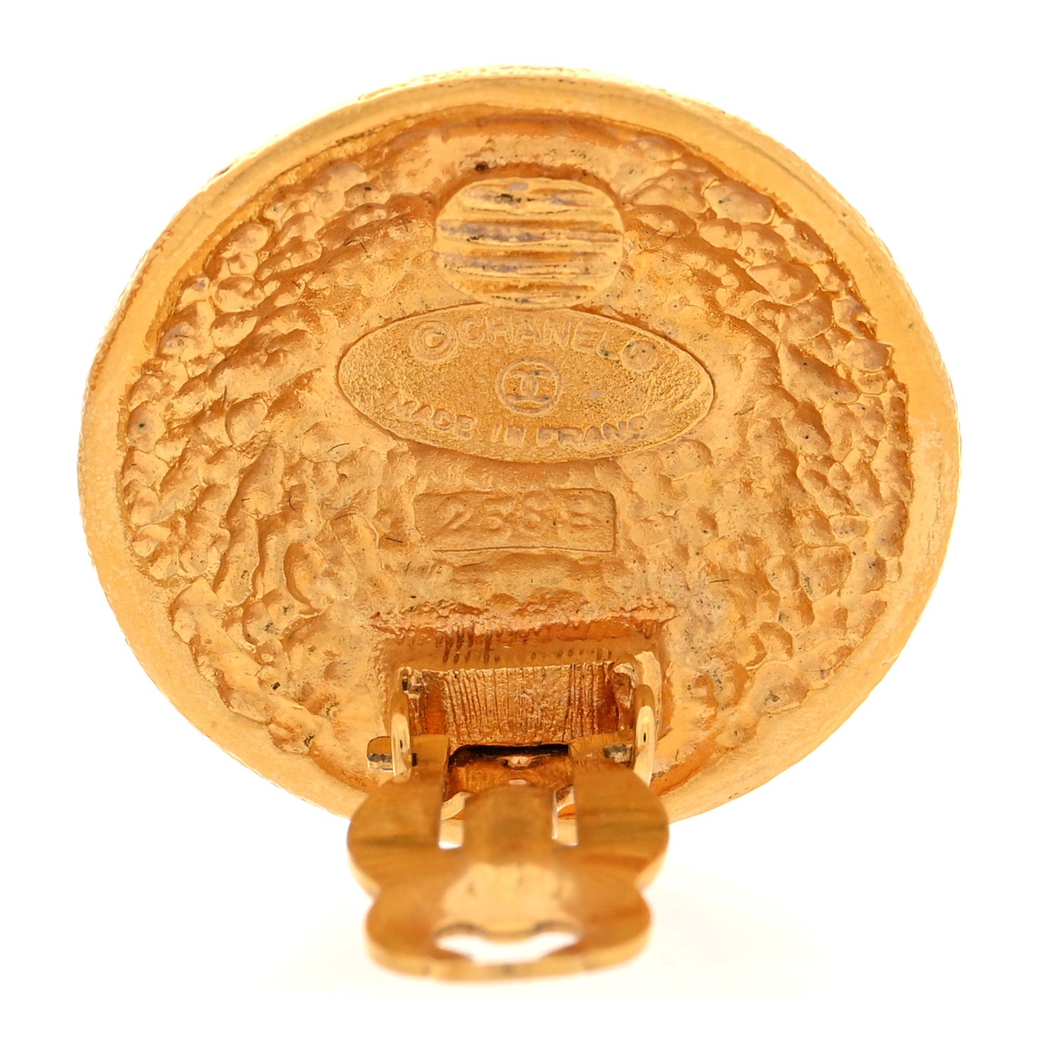 Chanel Pearl Clip On Earrings Gold 4 of 4