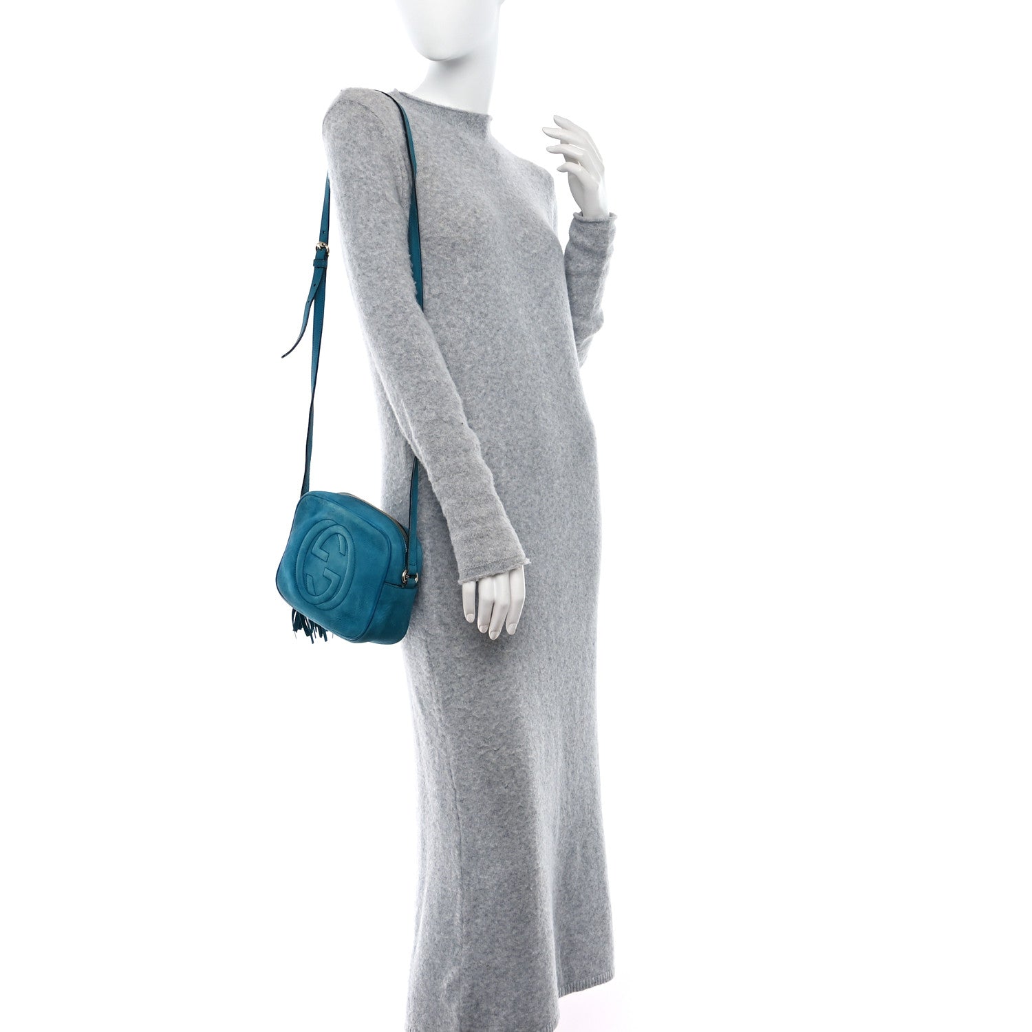 Gucci Vitello Range Small Soho Disco Bag Deep Cobalt 2 of 17