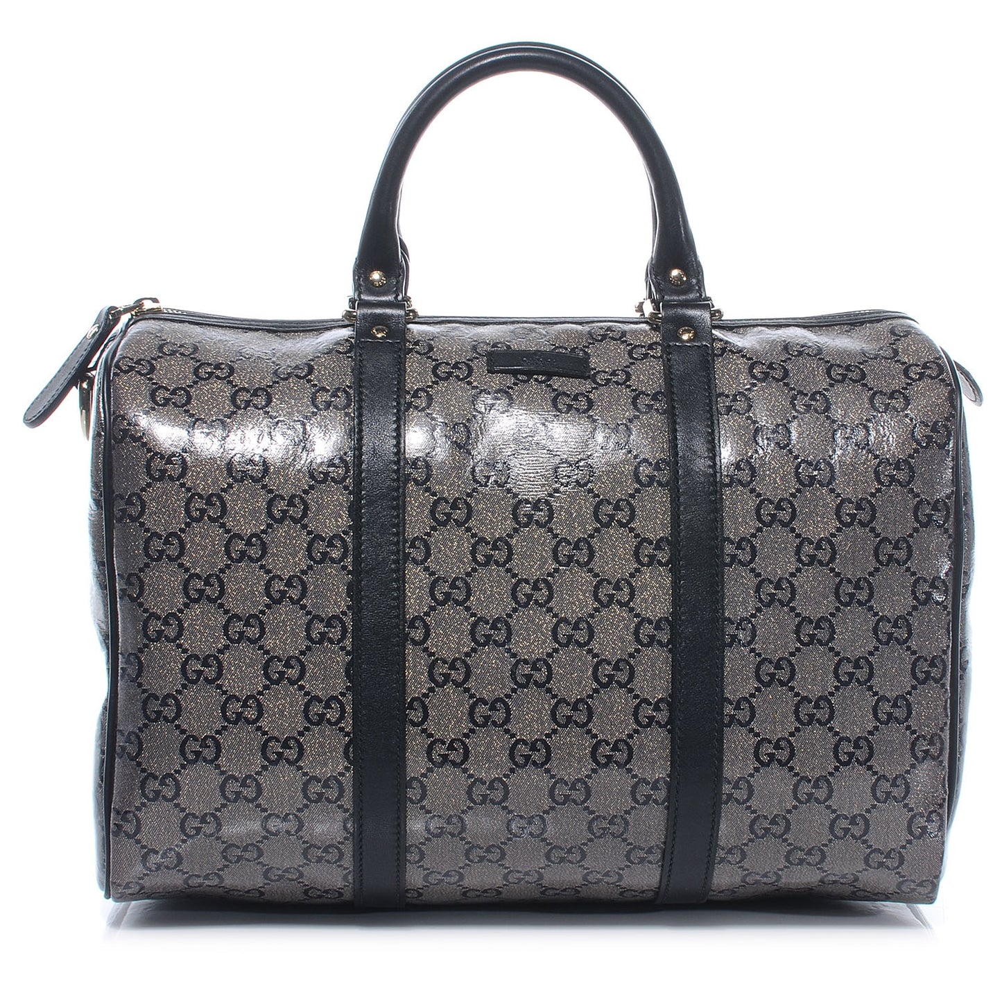Crystal Monogram Joy Medium Boston Black