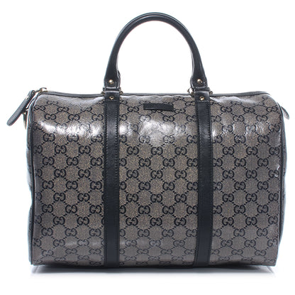 Gucci Crystal Monogram Joy Medium Boston Black 1 of 7