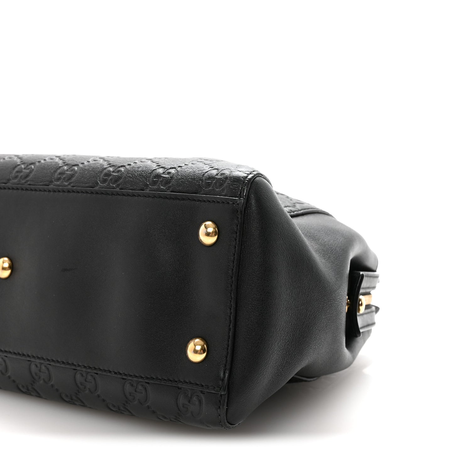 Guccissima Signature Medium Shoulder Tote Bag Black