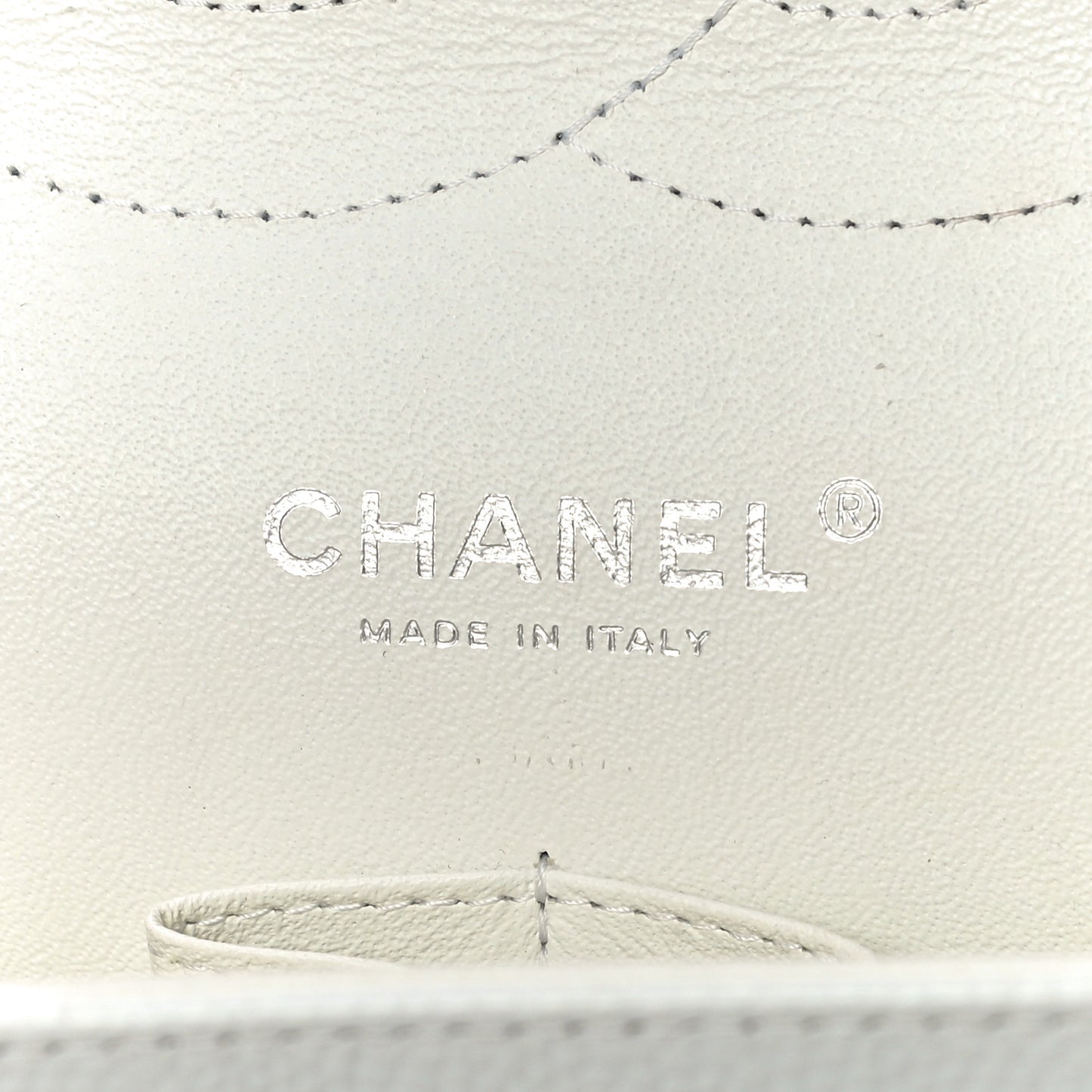 Caviar Quilted Jumbo Double Flap White