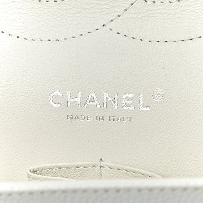 Chanel Caviar Quilted Jumbo Double Flap White 6 of 10