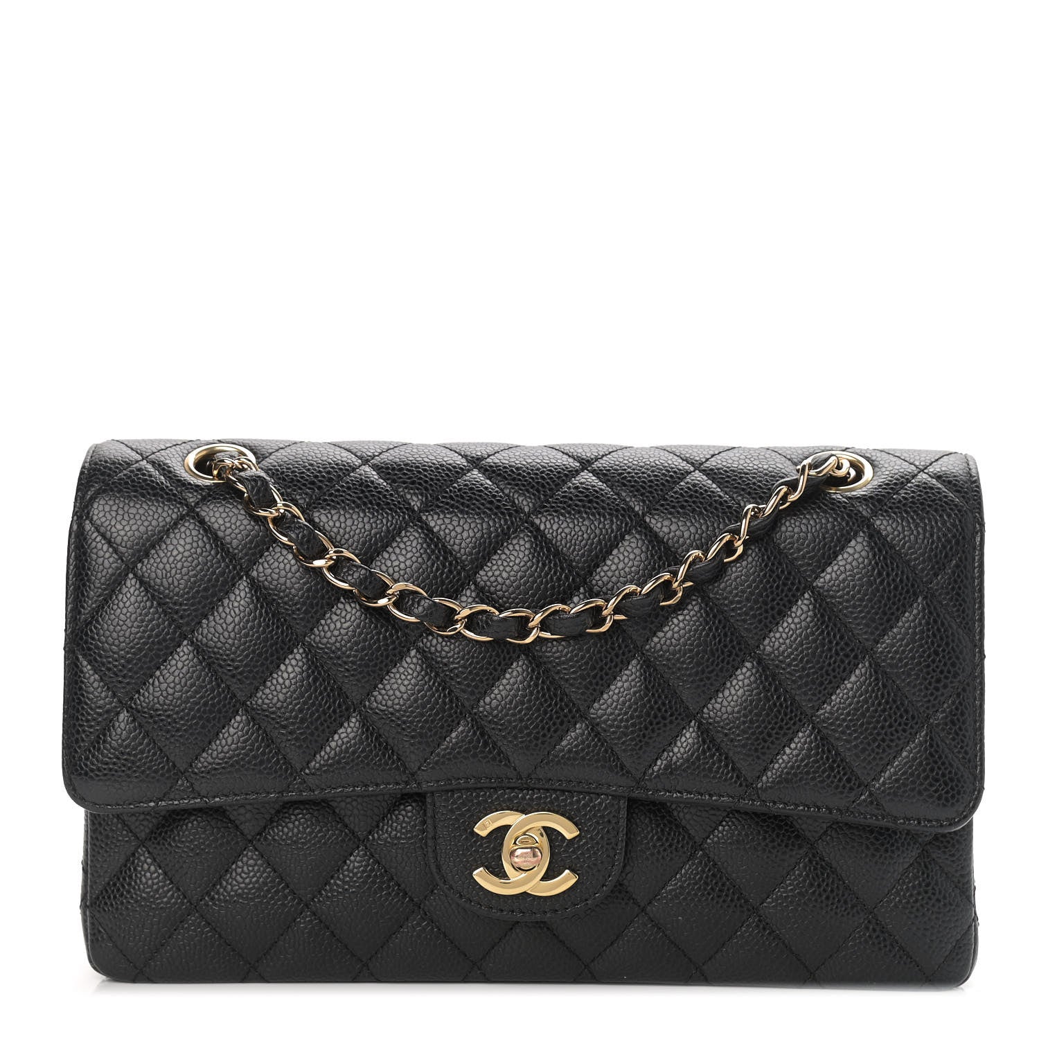 Chanel Caviar Quilted Medium Double Flap Black 1 of 11