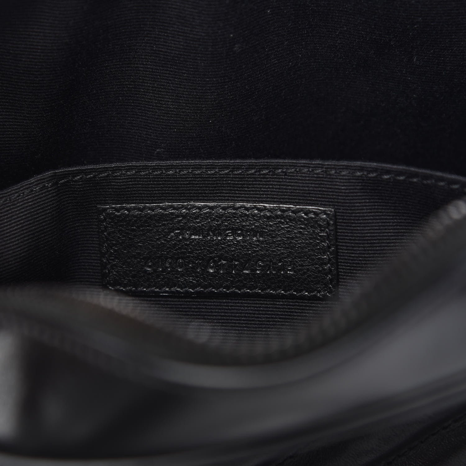 Saint Laurent Calfskin Matelasse Monogram Lou Camera Bag Black 7 of 9