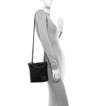 Chanel Shiny Caviar Quilted Monochrome Mini Chanel 22 Black 2 of 11