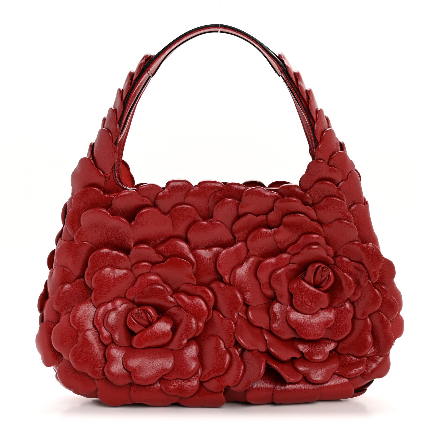 Valentino Garavani Nappa Atelier 03 Rose Edition Small Hobo Rosso Valentino 1 of 13