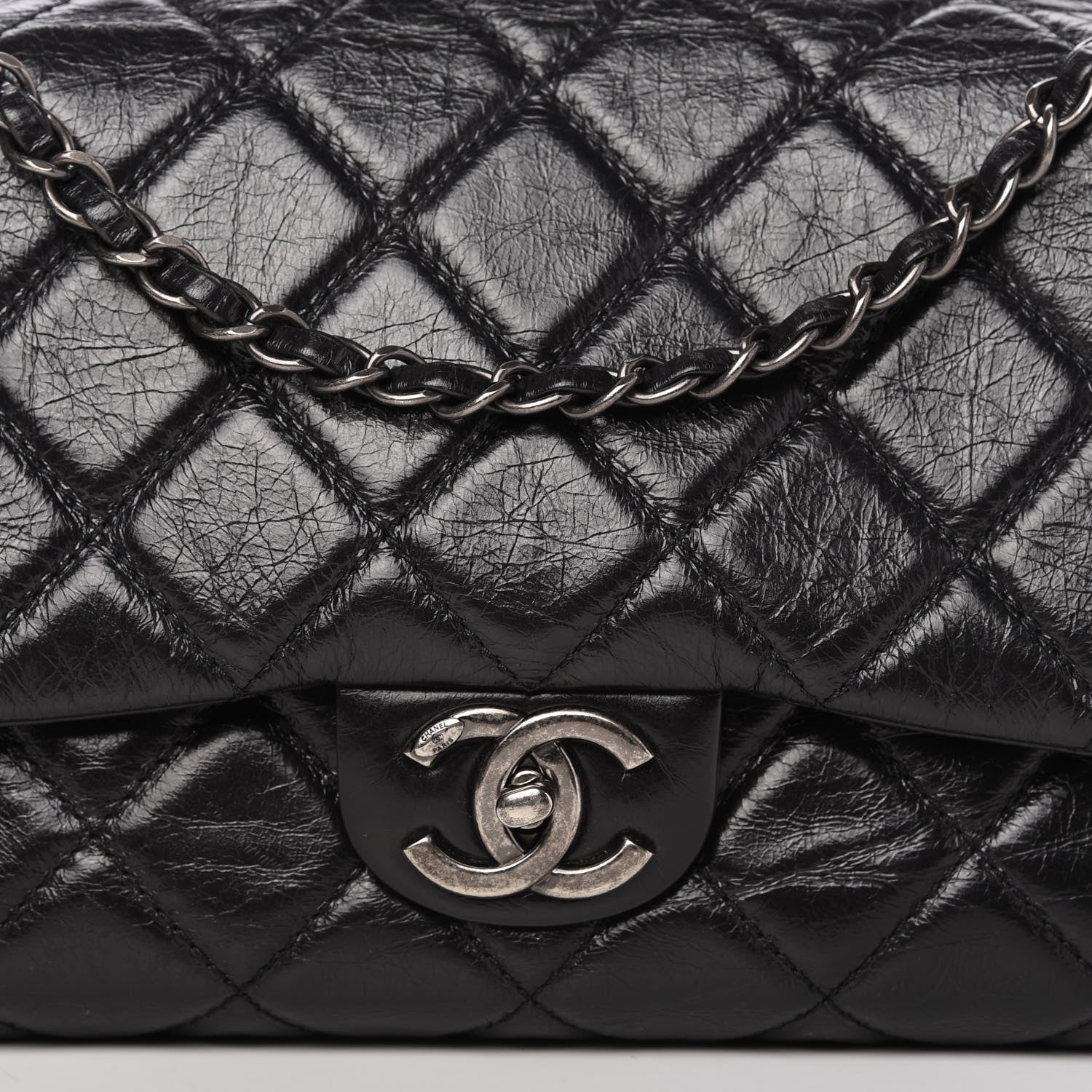 Chanel Glazed Calfskin Quilted Coco Soft Flap Black 10 of 12