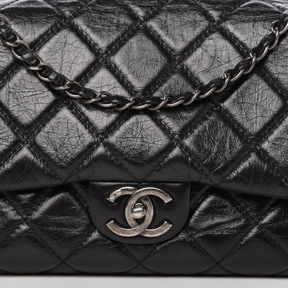 Chanel Glazed Calfskin Quilted Coco Soft Flap Black 10 of 12